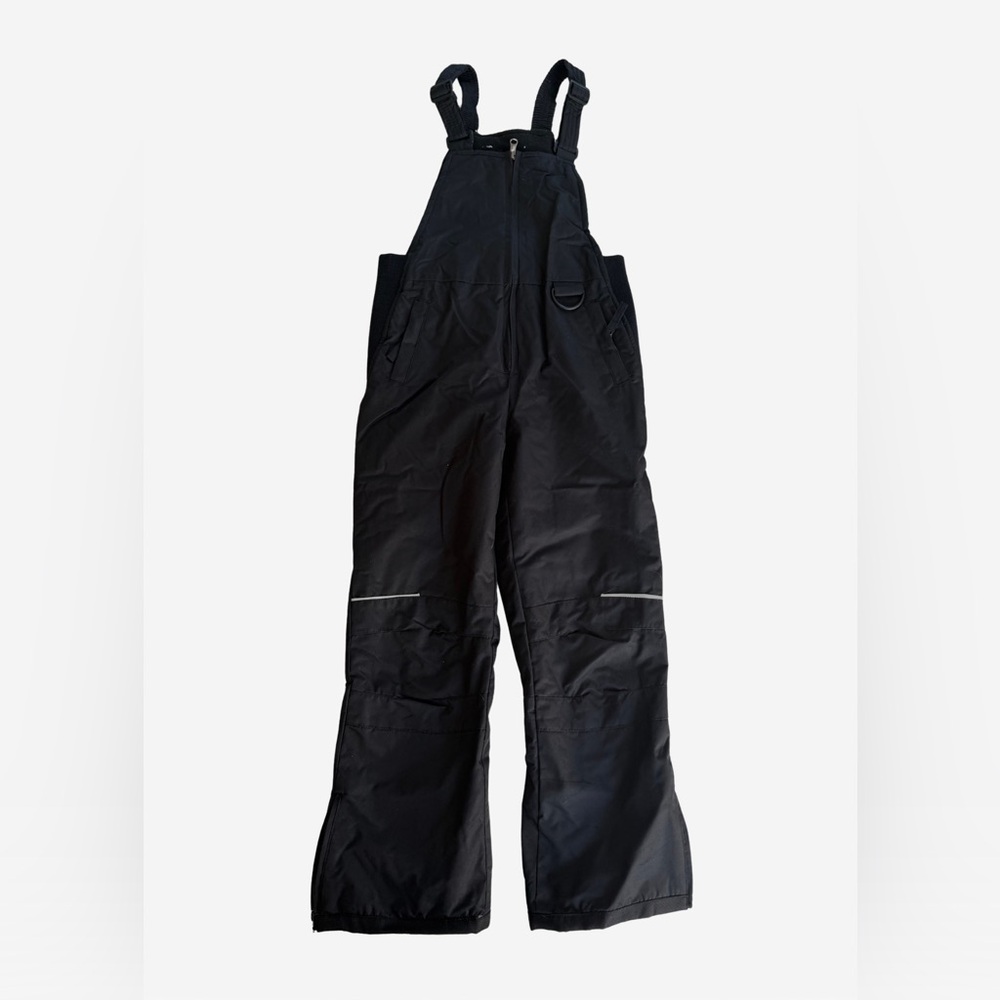 Black Snow Bib Overalls